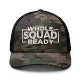 Whole Squad Ready Camouflage trucker hat