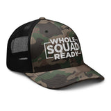 Whole Squad Ready Camouflage trucker hat